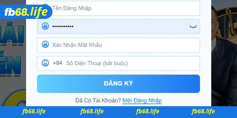 Việc đăng ký Fb68 trên di động phải làm như nào?